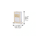 Lucite Matches Holder - Gold