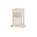 Lucite Matches Holder - Gold