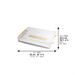 Lucite Challah Tray 35*25cm - Gold