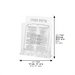 Lucite Stand 6 pcs Bencher 18*19 cm- Sephardic Food Blessing, Silver Color