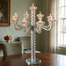 Crystal 9 Branch Candlesticks 42 cm - Matte