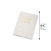 White PU Leathere Hagada Passover 30 cm