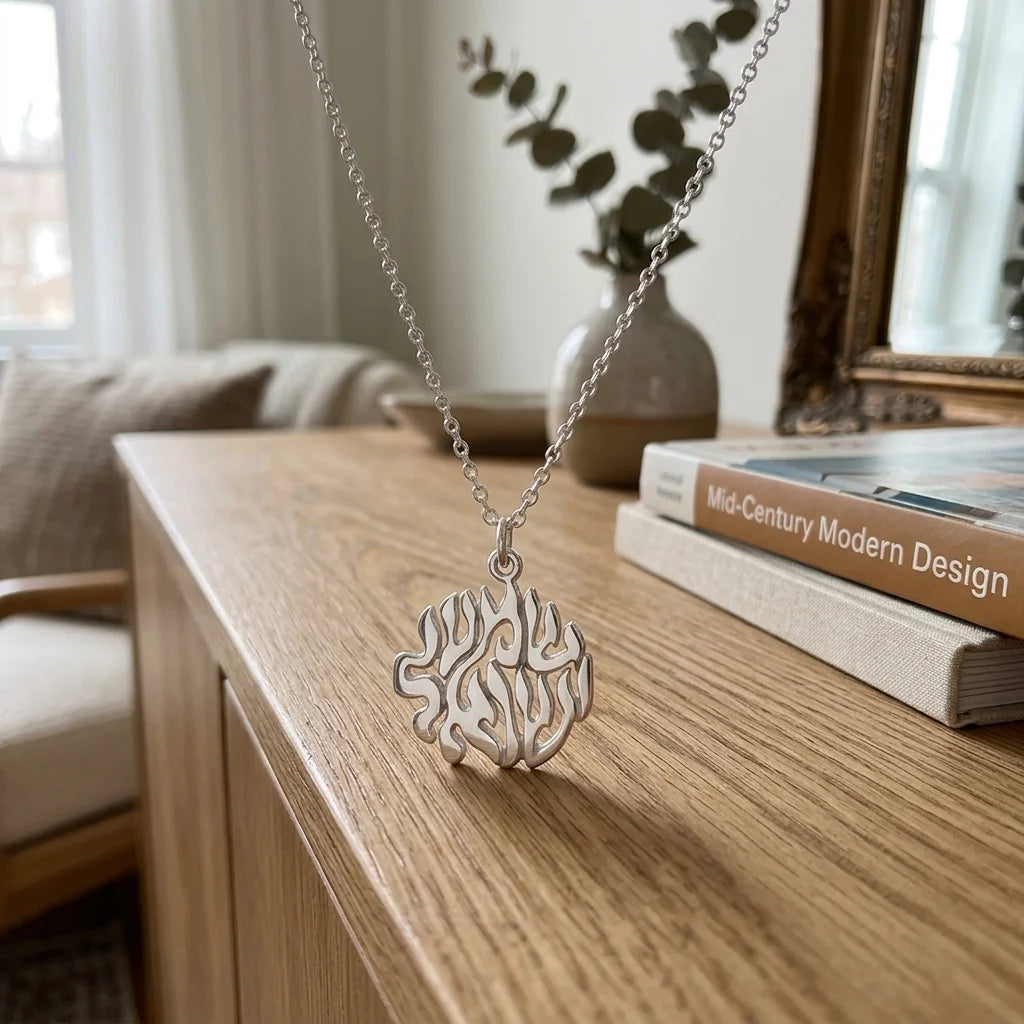 Necklace 952 Silver Plated- "Shma Israel"