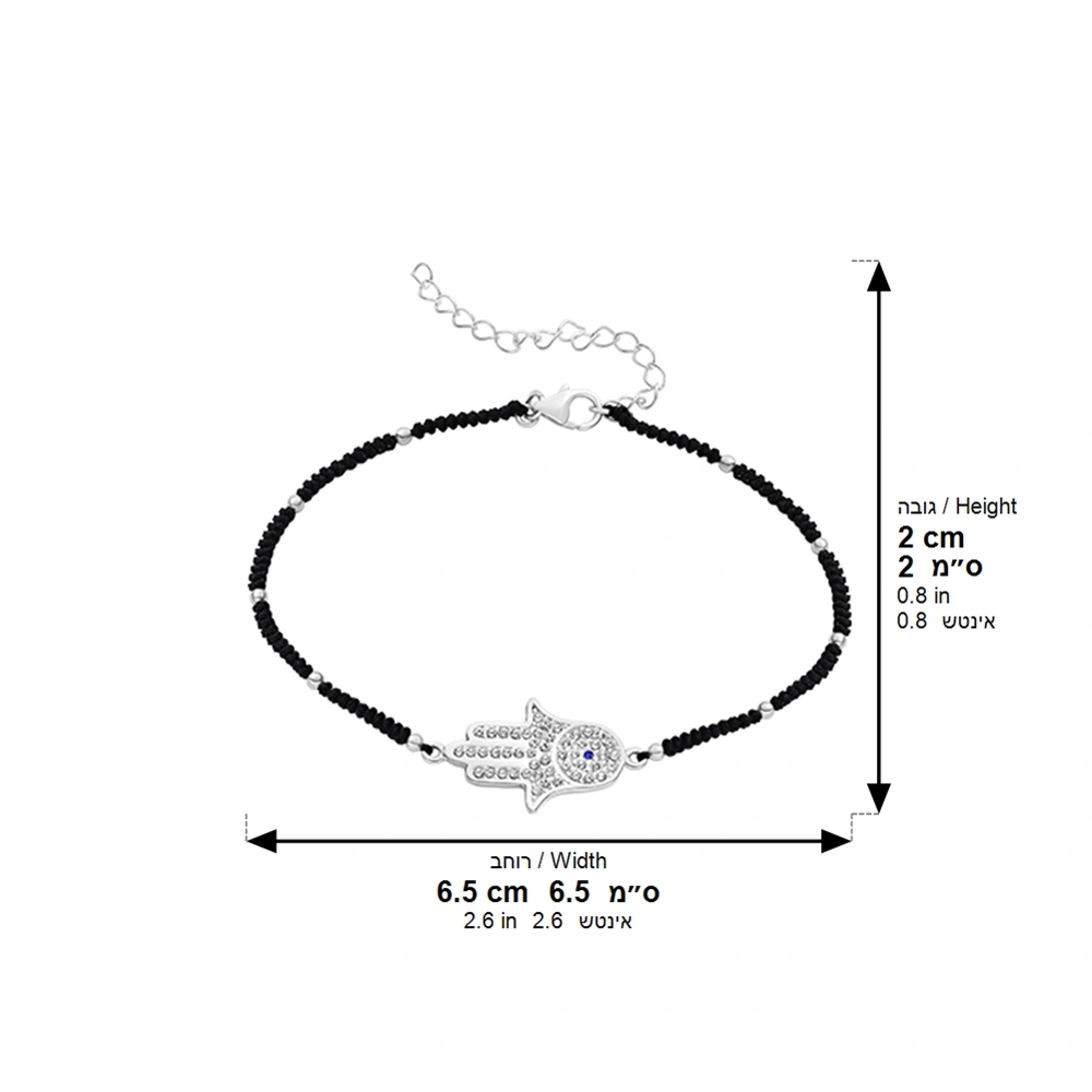 Bracelet 925 Silver Plated - "Hamsa"