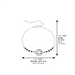 Bracelet 925 Silver Plated - "Magen David"