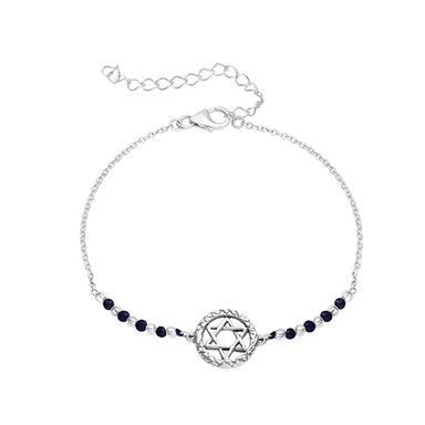 Bracelet 925 Silver Plated - "Magen David"