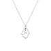 Necklace 952 Silver Plated- "Hamsa"
