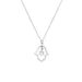 Necklace 952 Silver Plated- "Hamsa"