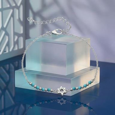 Bracelet 925 Silver Plated - "Magen David"