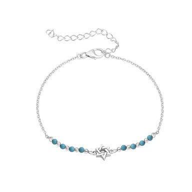 Bracelet 925 Silver Plated - "Magen David"