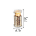 Crystal Besamim Holder 9 cm with Plaque