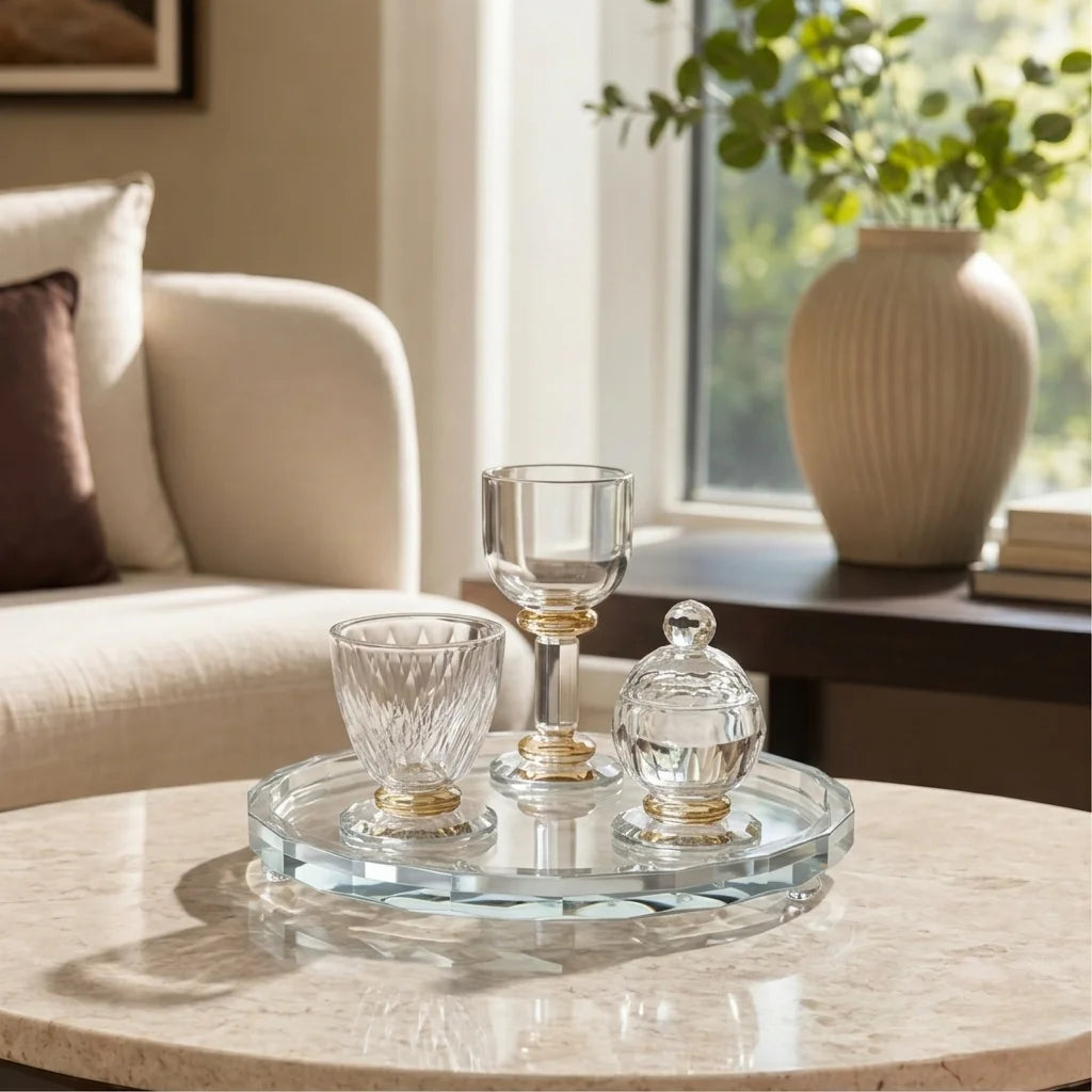 Crystal Havdala Set 20 cm