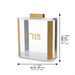 Lucite Clear Stand for Matzah 22*26 cm