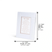 Glass Framed White Blessing 22*18 cm- "Asher Yatzar" Ashkenaz
