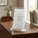 Lucite Benchers Display 21*16 cm with 4 Blessings - Sephardic