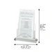 Lucite Benchers Display 21*16 cm with 4 Blessings - Sephardic