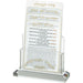 Lucite Benchers Display 21*16 cm with 4 Blessings - Sephardic