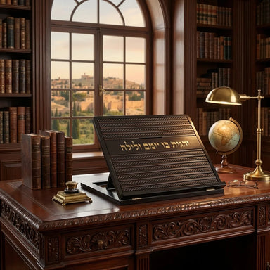 Elegant Shtender With Leatherette Plaque 38x30 cm
