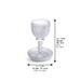 Crystal Kiddush Cup 16 cm Contain 100ml // 3.4oz - Matte