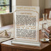Seder Kidush Sefardi Card with Stand