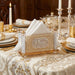 Crystal Napkin Holder with Metal Plate 10*17 cm