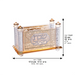 Crystal Napkin Holder with Metal Plate 10*17 cm