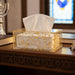 Lucite Tissue Box 22x12 cm - Gold