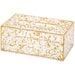 Lucite Tissue Box 22x12 cm - Gold
