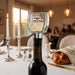 Crystal Wine Stopper 9 cm with Laser Cut Plaque