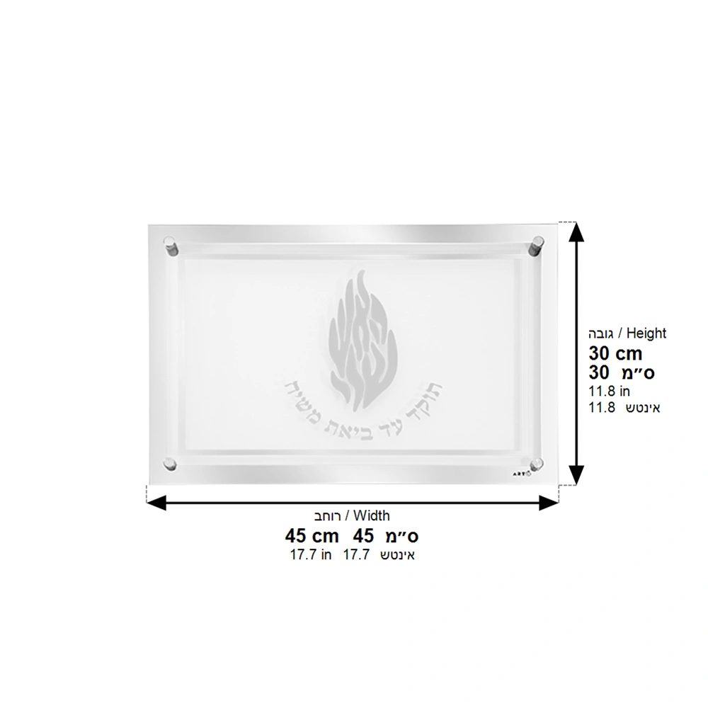 Glass Challah Tray 45*30 cm
