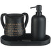 Polymer Set of Washing Cup & Soap Dispenser & Tray