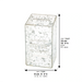 Lucite Tzedakah Box - Silver