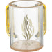 Lucite Clear Washing Cup 13 cm with Embosed Letters