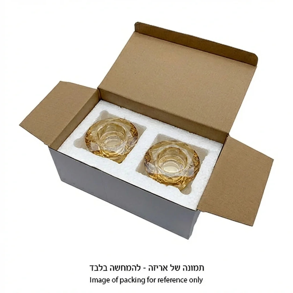 Crystal Candlesticks 4*7.5 cm - Gold Color