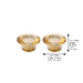 Crystal Candlesticks 4*7.5 cm - Gold Color