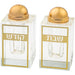 Pair of Crystal Salt & Peper Holders 8*4 cm with Laser Cut Plaque