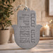 Polymer "Concrete" Hamsa 19 cm- Hebrew Home Blessing