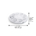 Rosh Hashanah Glass & Crystal Round Plate 40 cm