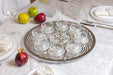 Rosh Hashanah Glass & Crystal Round Plate 40 cm