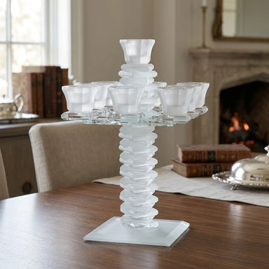 Crystal 9 Branch Candlesticks 24 cm