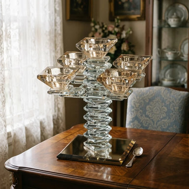 Crystal 5 Branch Candlesticks 20 cm