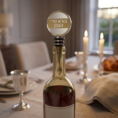 Crystal Wine Stopper 9 cm with Laser Cut Plaque