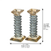Pair of Crystal Elegant Candlesticks 17.5 cm