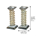 Pair of Crystal Elegant Candlesticks 17.5 cm