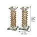 Pair of Crystal Elegant Candlesticks 17.5 cm