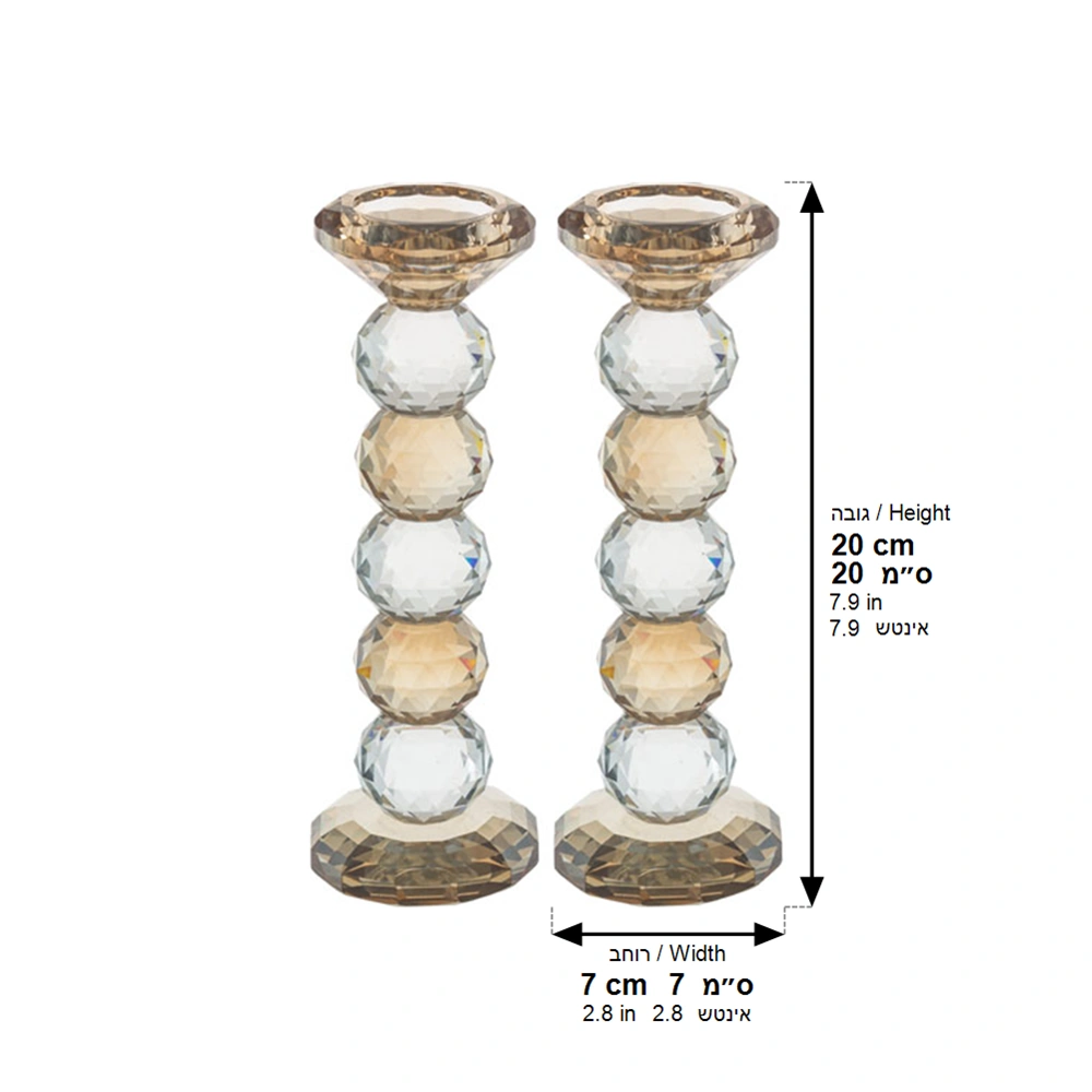 Pair of Crystal Candlesticks