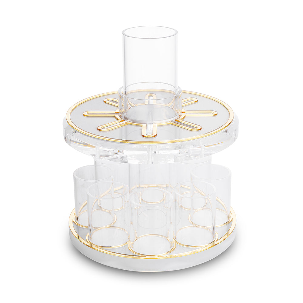 Perspex Wine Divider 21 cm with 8 Small Cups