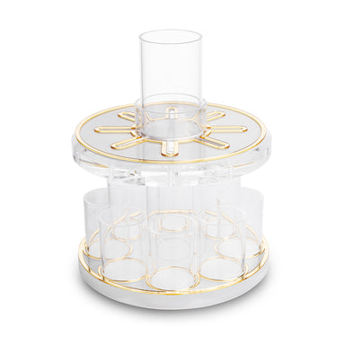 Perspex Wine Divider 21 cm with 8 Small Cups