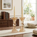 Pair of Crystal Elegant Candlesticks 13 cm