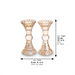 Pair of Crystal Elegant Candlesticks 13 cm